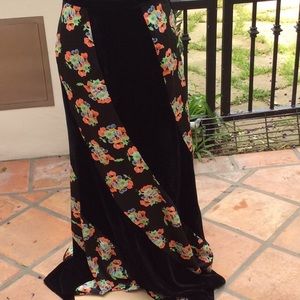 Black maxi free People skirt